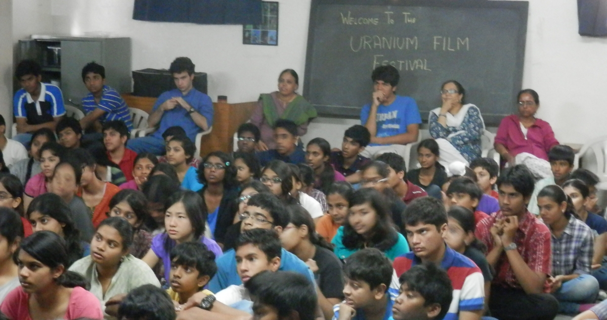Hyderabad Vidyaranya School 2013 - Uranium Film Festival Screening
